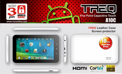 TreQ PC Tablet Five Point Capacitive Touch A10C