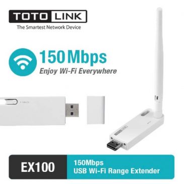 TOTOLINK EX100 – Wifi Extender/Repeater USB 150Mbps